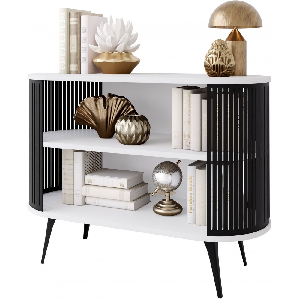 Μπουφές Roenni-Λευκό - Μαύρο