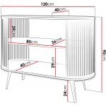 Μπουφές Roenni-Μαύρο - Φυσικό
