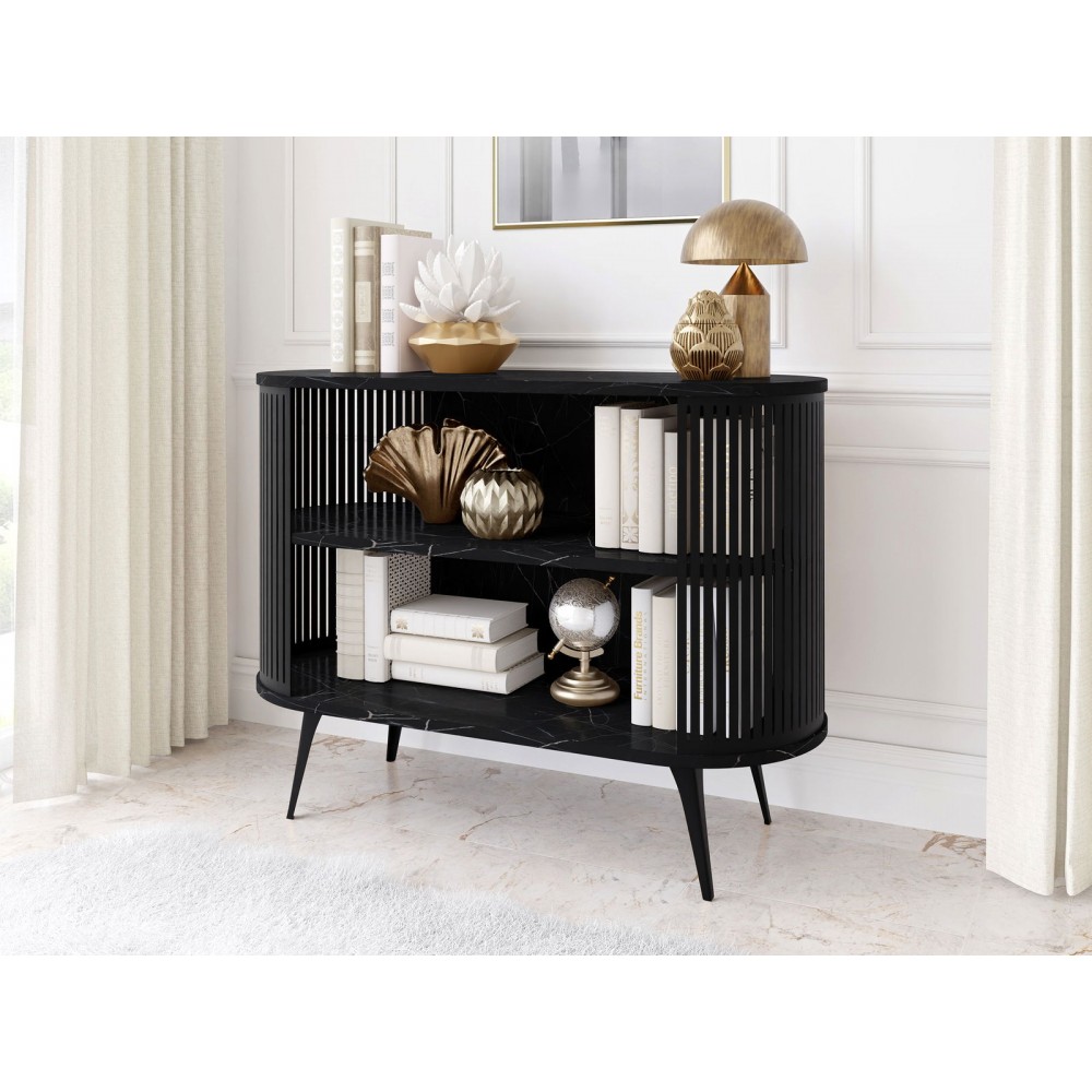 Μπουφές Roenni-Μαύρο Μάρμαρο - Μαύρο