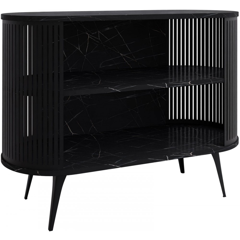 Μπουφές Roenni-Μαύρο Μάρμαρο - Μαύρο