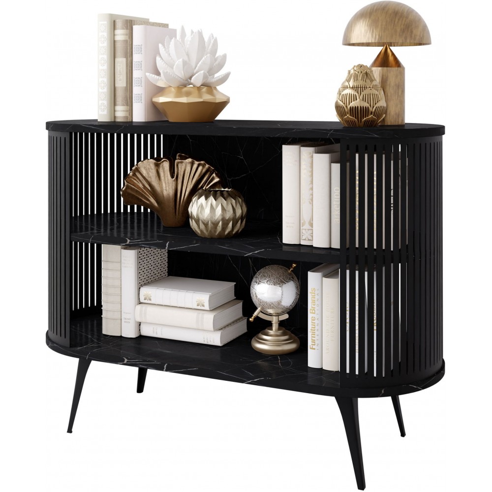 Μπουφές Roenni-Μαύρο Μάρμαρο - Μαύρο