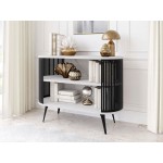 Μπουφές Roenni-Λευκό Μάρμαρο - Μαύρο