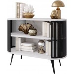 Μπουφές Roenni-Λευκό Μάρμαρο - Μαύρο