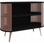 Μπουφές Roenni-Μαύρο - Χάλκινο