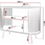 Μπουφές Roenni-Μαύρο - Χάλκινο