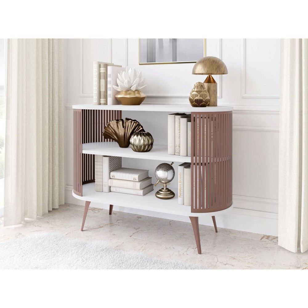 Μπουφές Roenni-Χάλκινο-Λευκό