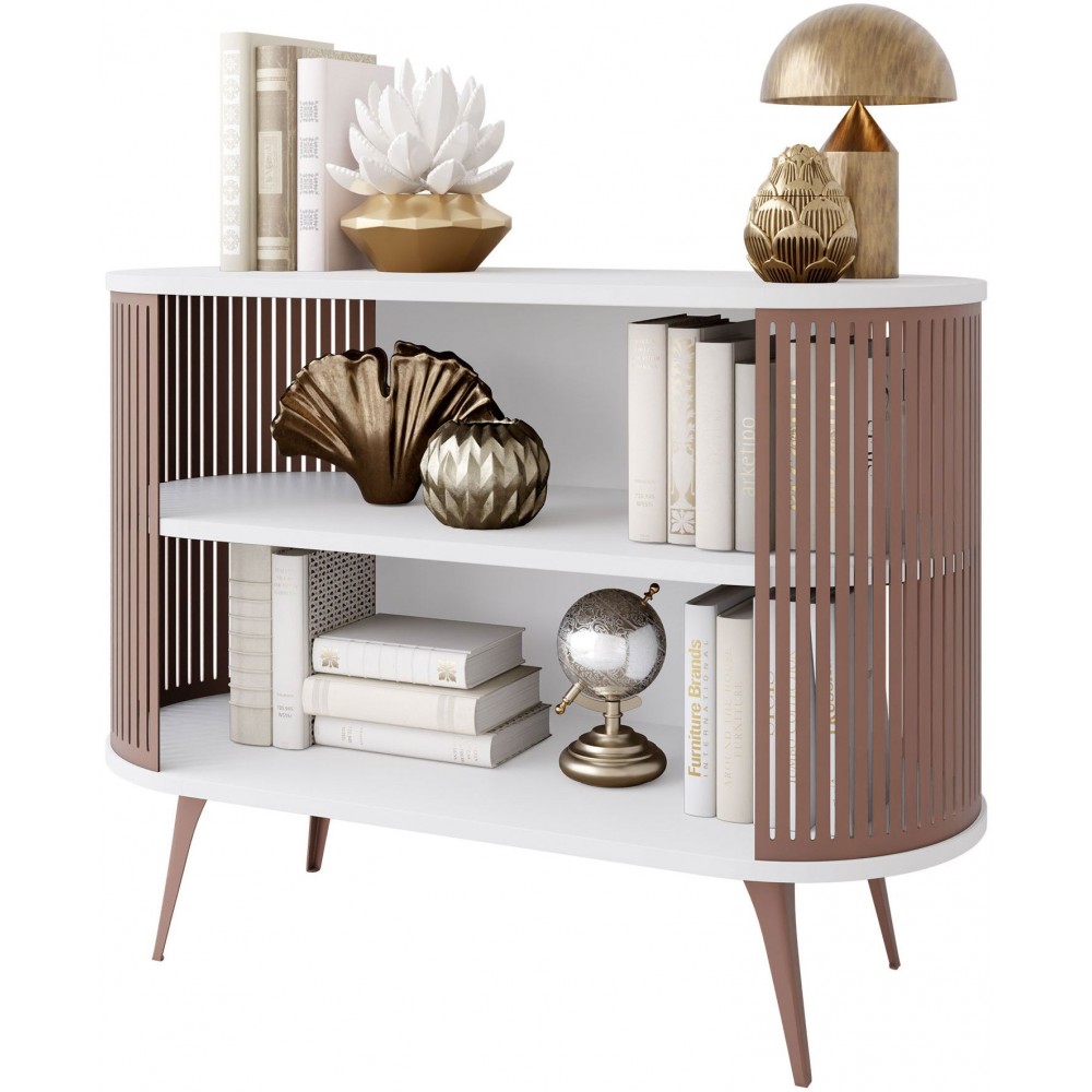 Μπουφές Roenni-Χάλκινο-Λευκό