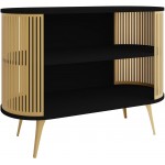 Μπουφές Roenni-Μαύρο - Χρυσό