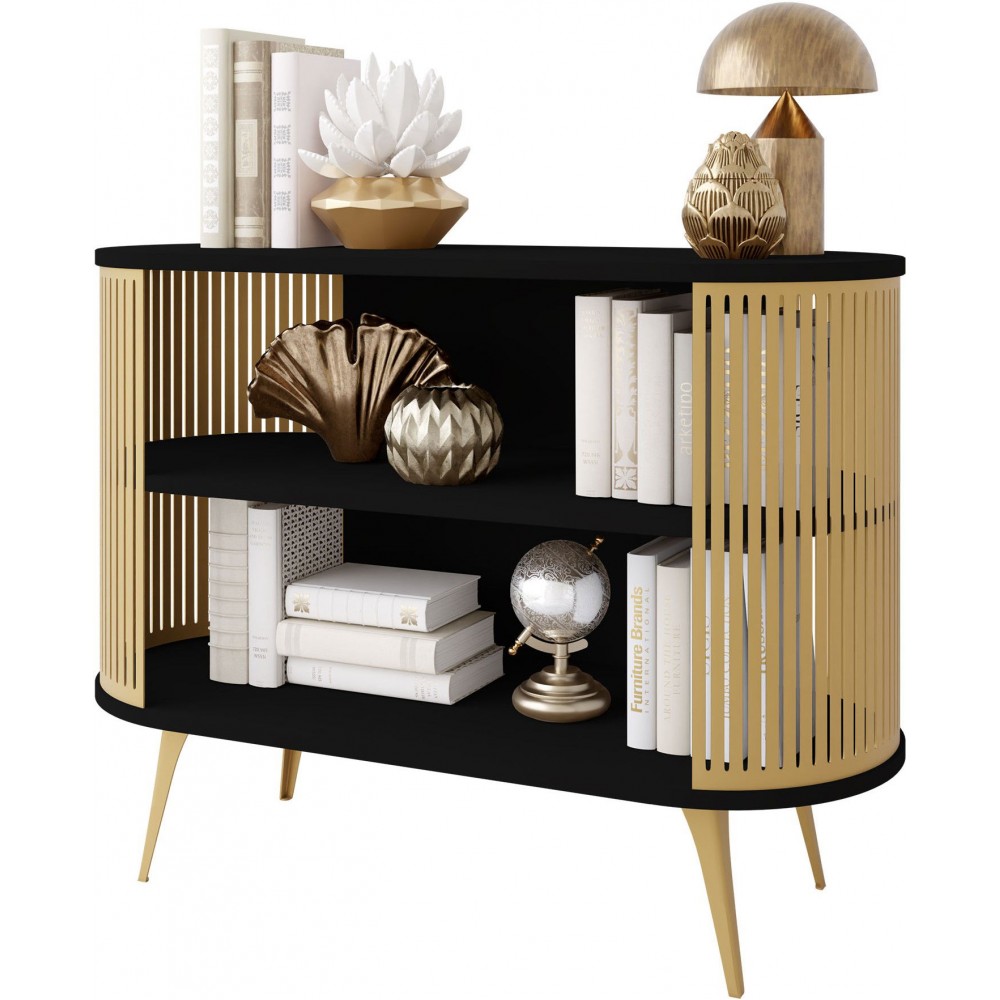 Μπουφές Roenni-Μαύρο - Χρυσό