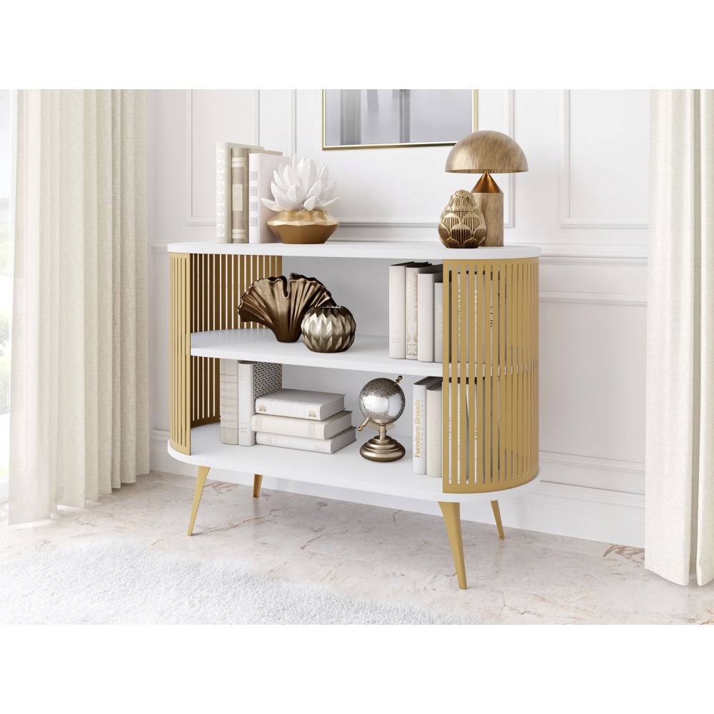 Μπουφές Roenni-Λευκό - Χρυσό