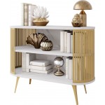 Μπουφές Roenni-Λευκό Μάρμαρο - Χρυσό