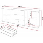 Μπουφές Rene 200x36x70