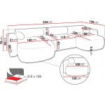 Γωνιακός καναπές Nicelo U-Γκρι