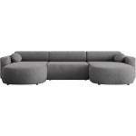 Γωνιακός καναπές Nicelo U-Γκρι