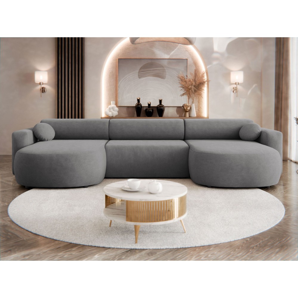 Γωνιακός καναπές Nicelo U-Γκρι
