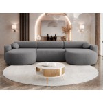 Γωνιακός καναπές Nicelo U-Γκρι