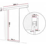 Συρόμενη πόρτα Leo-Φυσικό