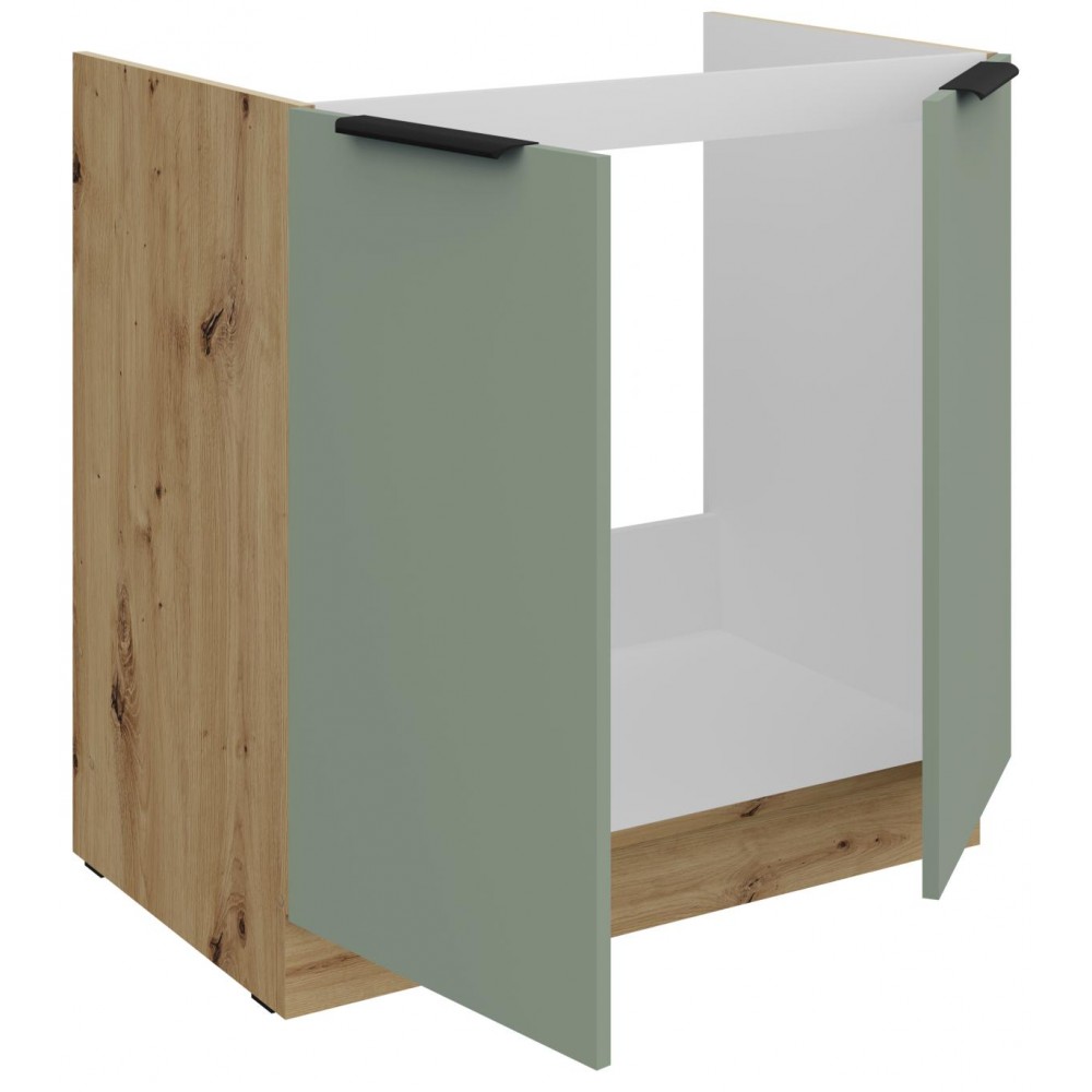 Επιδαπέδιο ντουλάπι νεροχύτη Arianna 80 ZL 2F-Φυστικί