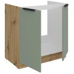 Επιδαπέδιο ντουλάπι νεροχύτη Arianna 80 ZL 2F-Φυστικί