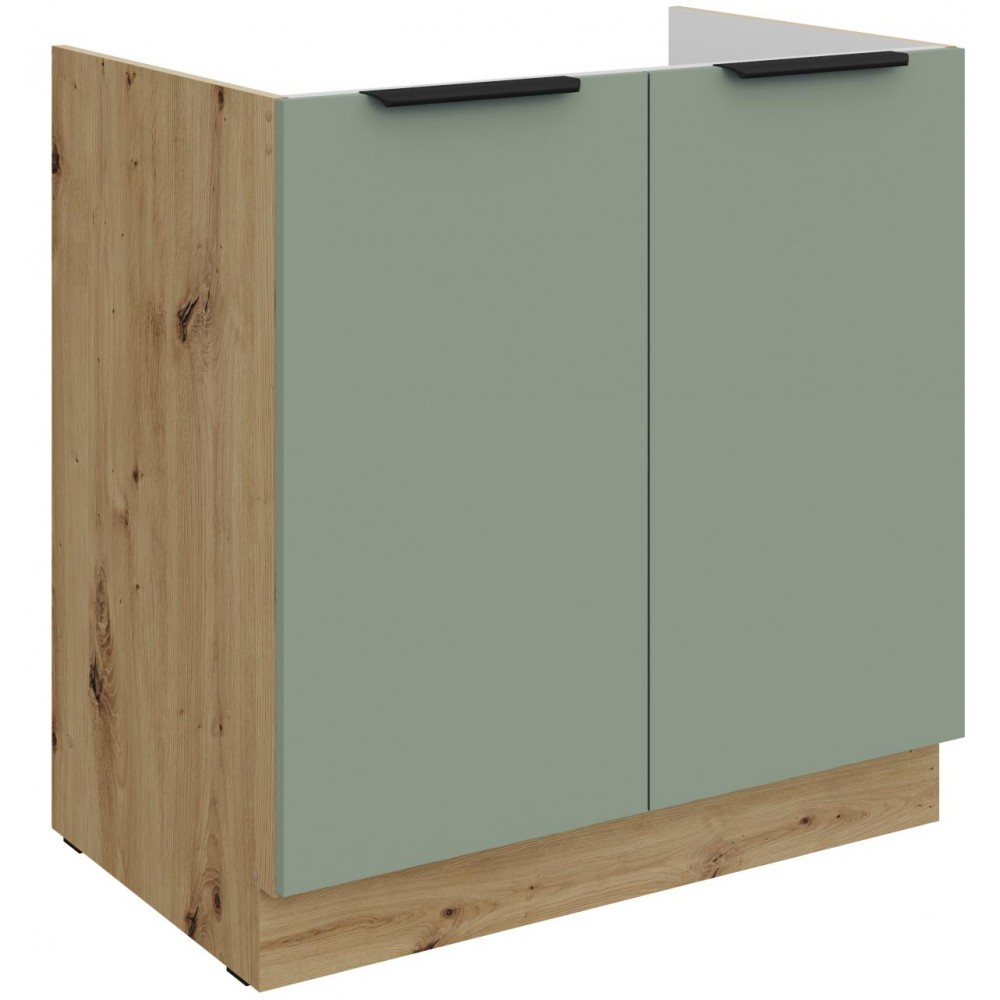 Επιδαπέδιο ντουλάπι νεροχύτη Arianna 80 ZL 2F-Φυστικί