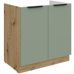 Επιδαπέδιο ντουλάπι νεροχύτη Arianna 80 ZL 2F-Φυστικί