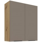 Κρεμαστό ντουλάπι Arianna 80 G-90 2F Γκρέζ 80x31x90