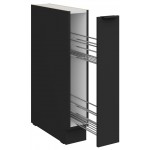 Επιδαπέδιο ντουλάπι με καλάθι Arianna 15 D CARGO BB-Μαύρο 15x52x82