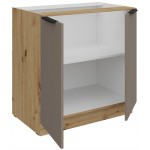 Επιδαπέδιο ντουλάπι Arianna 80 D 2F BB-Γκρέζ 80x52x82