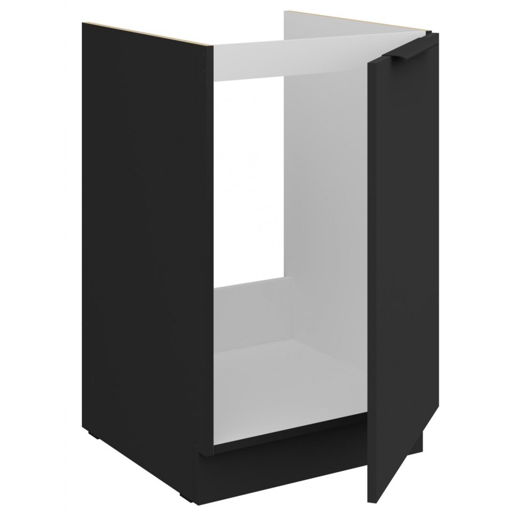 Επιδαπέδιο ντουλάπι νεροχύτη Arianna 50 ZL 1F BB-Μαύρο 50x52x82