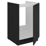 Επιδαπέδιο ντουλάπι νεροχύτη Arianna 50 ZL 1F BB-Μαύρο 50x52x82