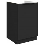 Επιδαπέδιο ντουλάπι νεροχύτη Arianna 50 ZL 1F BB-Μαύρο 50x52x82