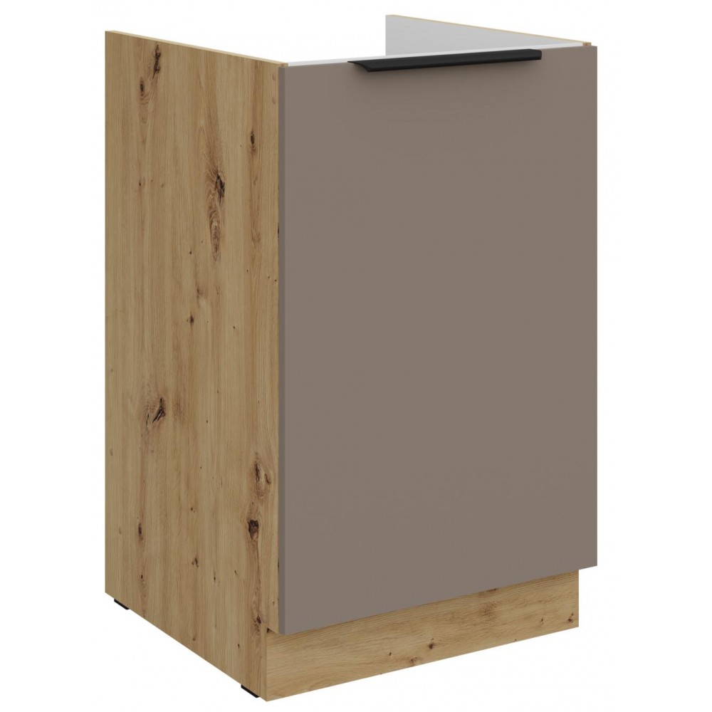 Επιδαπέδιο ντουλάπι νεροχύτη Arianna 50 ZL 1F BB-Γκρέζ 50x52x82