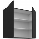 Κρεμαστό ντουλάπι Arianna 80 G 72 2F-Μαύρο