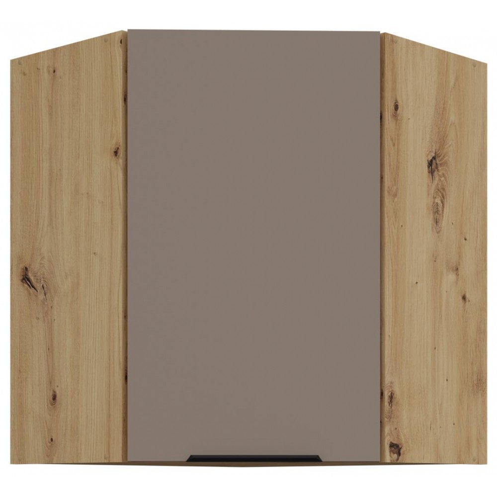 Κρεμαστό ντουλάπι γωνιακό Arianna 60x60 GN 72 1F-Γκρέζ 60x60x71.5