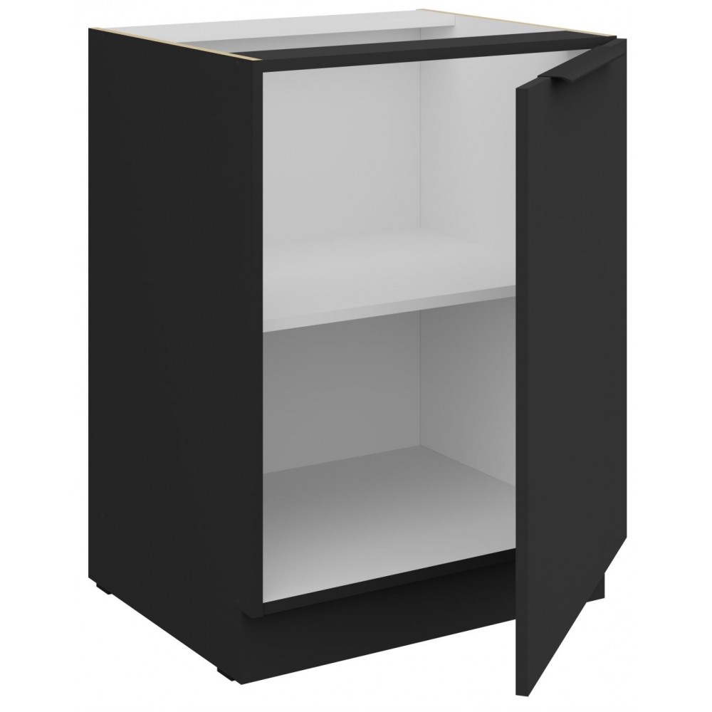 Επιδαπέδιο ντουλάπι Arianna 60 D 1F BB-Μαύρο