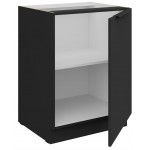 Επιδαπέδιο ντουλάπι Arianna 60 D 1F BB-Μαύρο