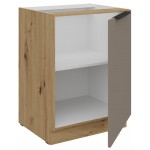 Επιδαπέδιο ντουλάπι Arianna 60 D 1F BB-Γκρέζ 60x52x82