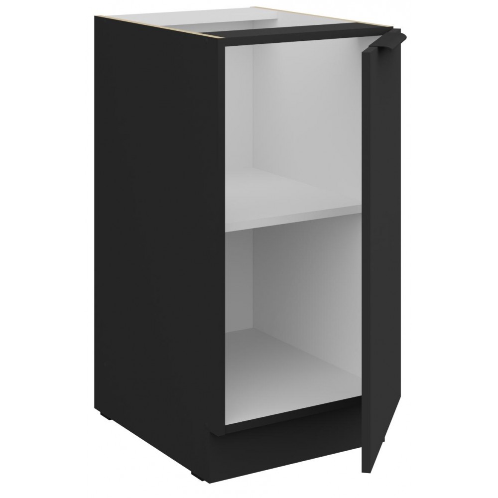 Επιδαπέδιο ντουλάπι Arianna 40 D 1F BB-Μαύρο 40x52x82