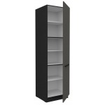 Επιδαπέδιο ντουλάπι Arianna 60 DK 210 2F-Γκρι 60x57x210