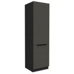 Επιδαπέδιο ντουλάπι Arianna 60 DK 210 2F-Γκρι 60x57x210