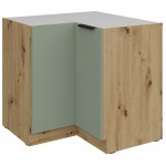 Επιδαπέδιο ντουλάπι γωνιακό Arianna 90x90 DN 2F BB-Φυστικί 84.5x84.5x82