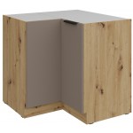 Επιδαπέδιο ντουλάπι γωνιακό Arianna 90x90 DN 2F BB-Γκρέζ