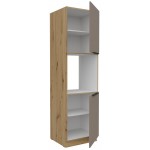 Επιδαπέδιο ντουλάπι Arianna 60 DP 210 2F-Γκρέζ 60x57x210