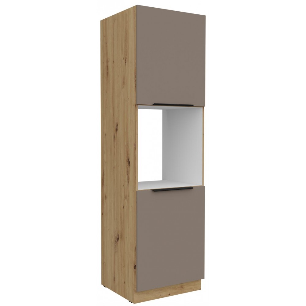 Επιδαπέδιο ντουλάπι Arianna 60 DP 210 2F-Γκρέζ 60x57x210