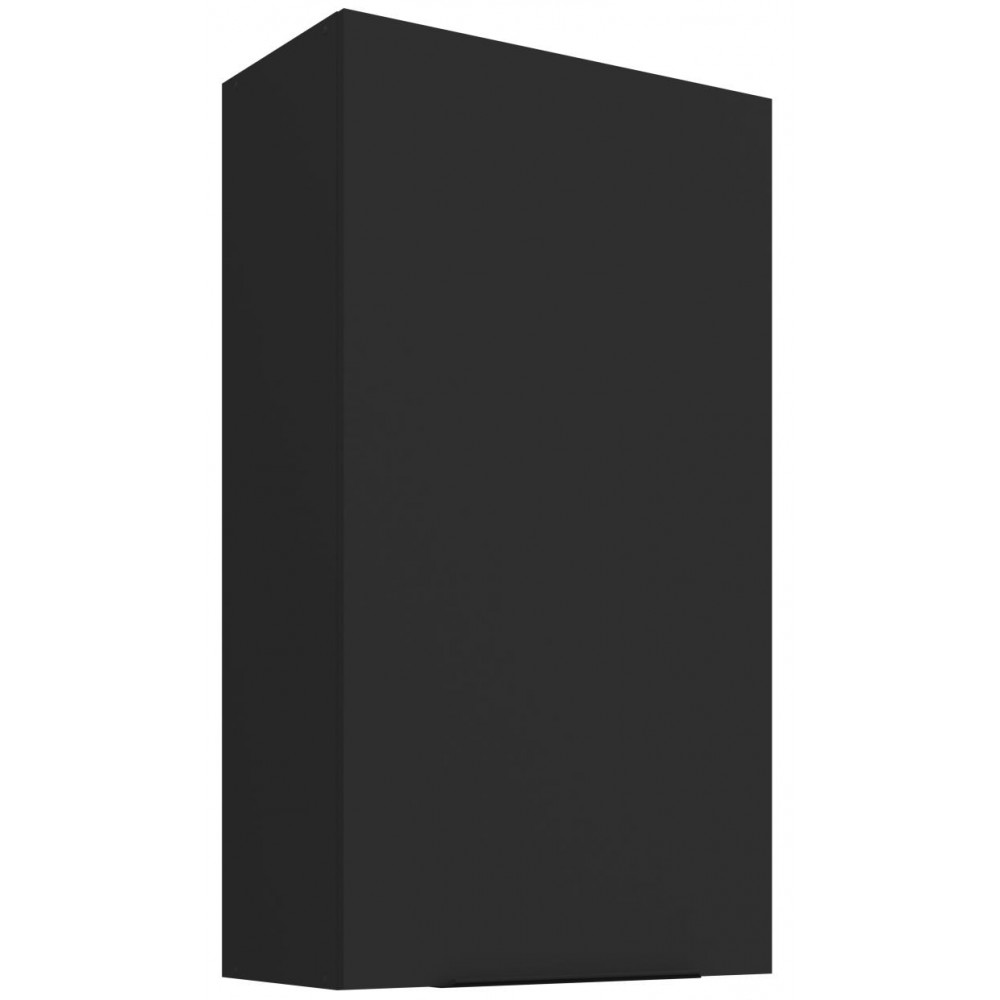 Κρεμαστό ντουλάπι Arianna 60 G 108 1F-Μαύρο 60x31x107.5