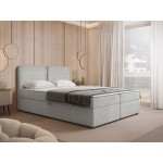 Επενδυμένο κρεβάτι Boho-140 x 200-Γκρι Ανοιχτό