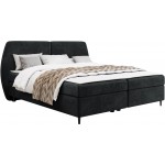 Επενδυμένο κρεβάτι Madryt-180 x 200-Μαύρο