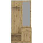 Γκαρνταρόμπα Pera-Φυσικό 89.9x30x183.8