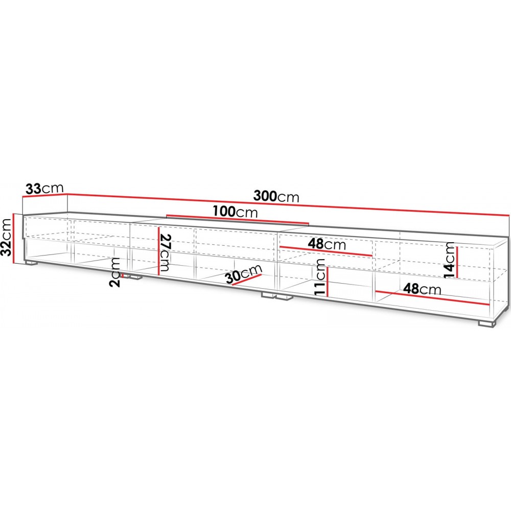 Έπιπλο τηλεόρασης A 300-Cashmere
