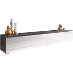 Έπιπλο τηλεόρασης  Lowboard D 180-Λευκό - Ανθρακί